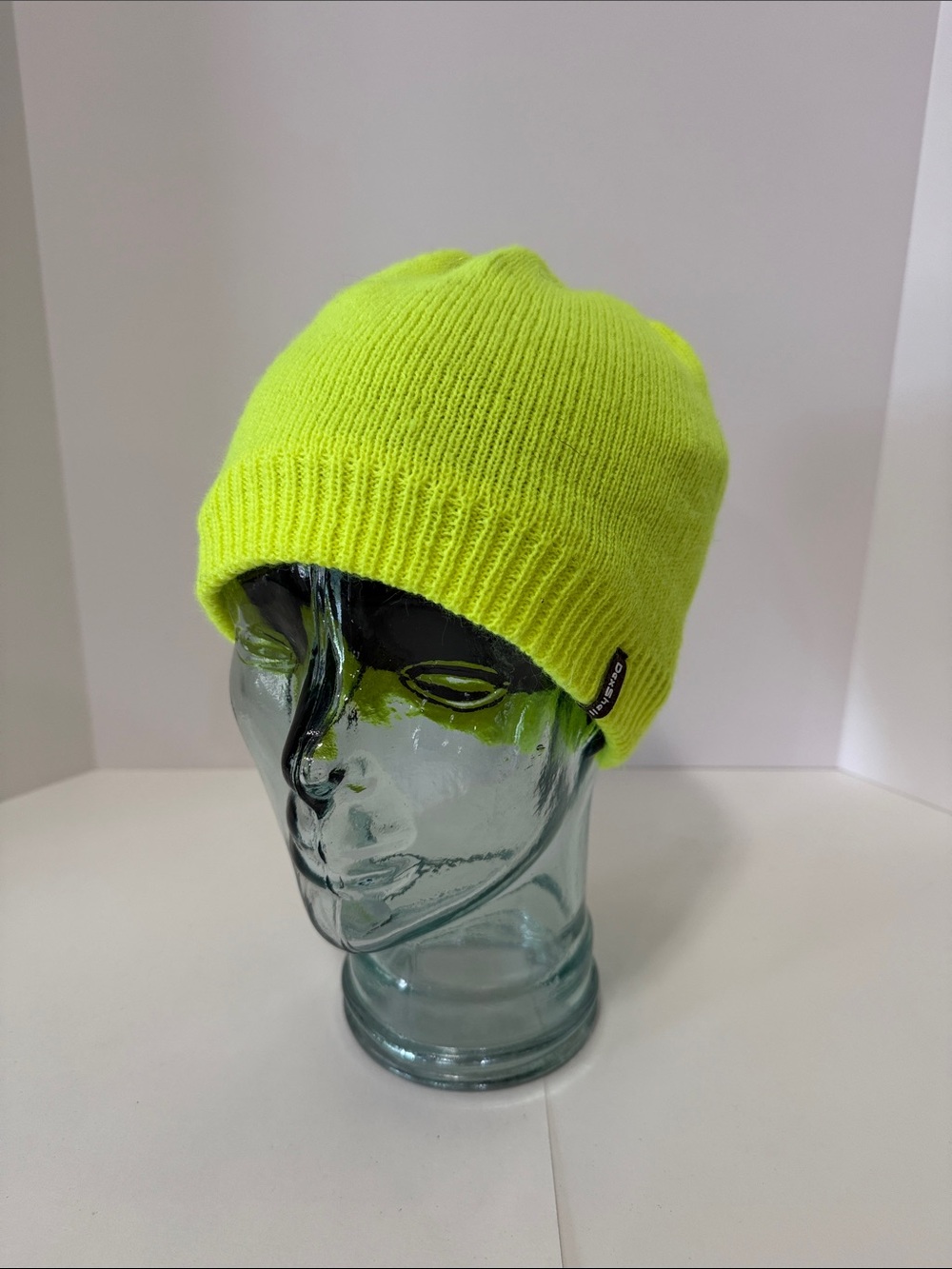 Kids Neon Yellow Knit Beanie Hat - Unbranded